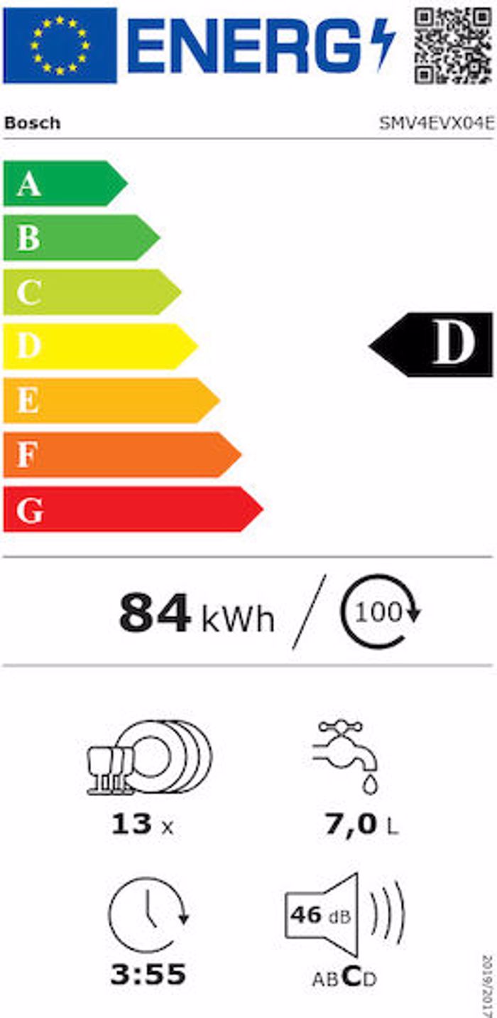 Pluntirio Piaton Bosch SMV4EVX04E 60 cm D